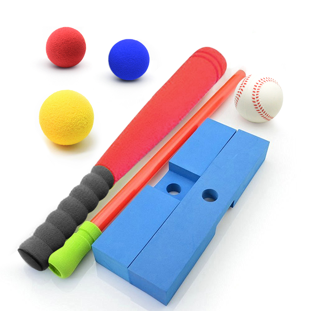 CeleMoon 16.5 inch Kids Foam T Ball Baseball Set Toy for Toddlers 8 Different 